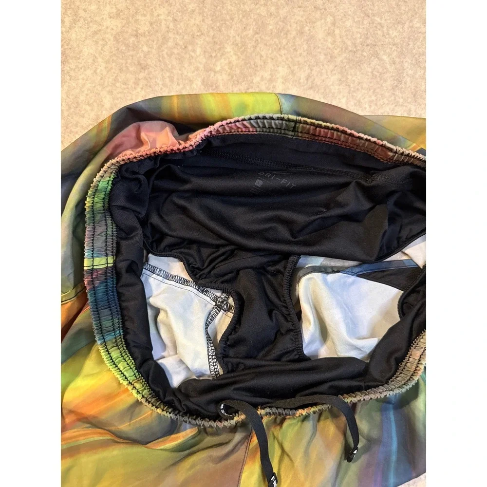 Nike Dri-FIT Running Shorts Multi-Color Abstract Print 831284-457 Mens L